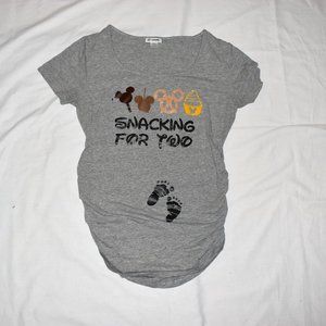 Oh! Mamma Gray Short Sleeve Tee